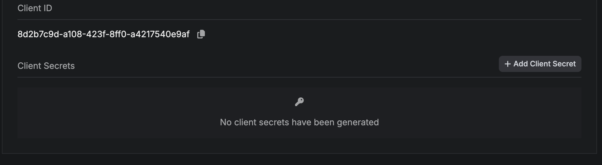 Infisical Adding Client Secret